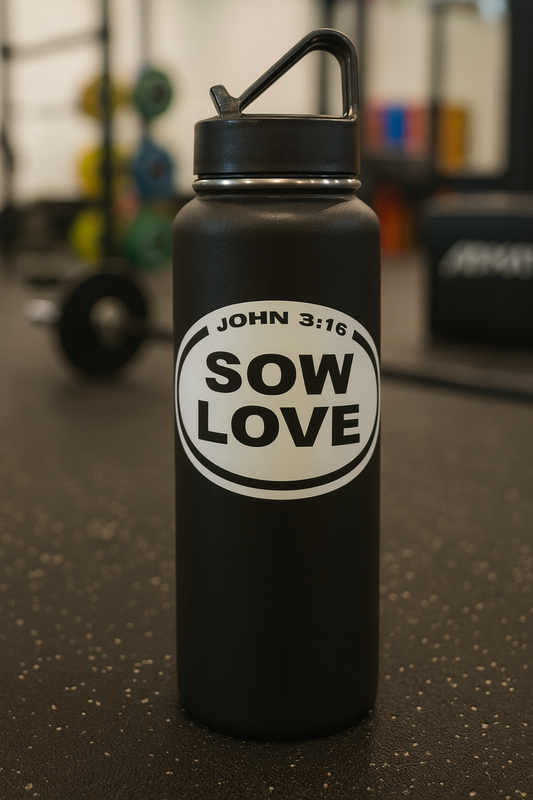 Sow Love John 3:16- Oval Sticker