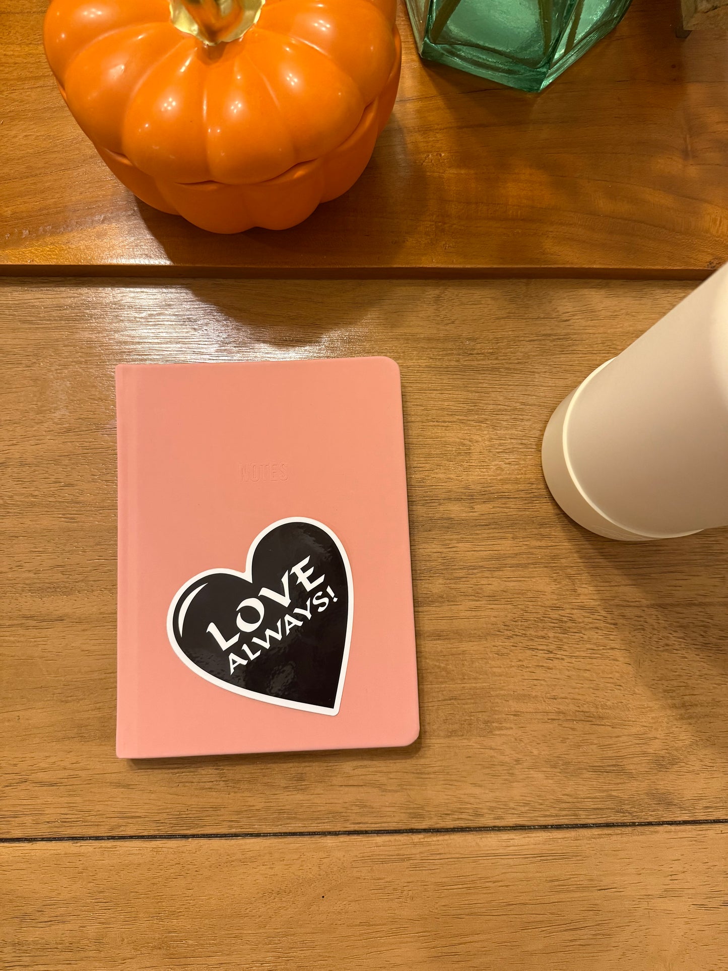 Heart Shaped -Love Always Sticker (black)