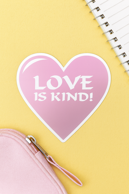 Heart Shaped- Love Is Kind (pink)